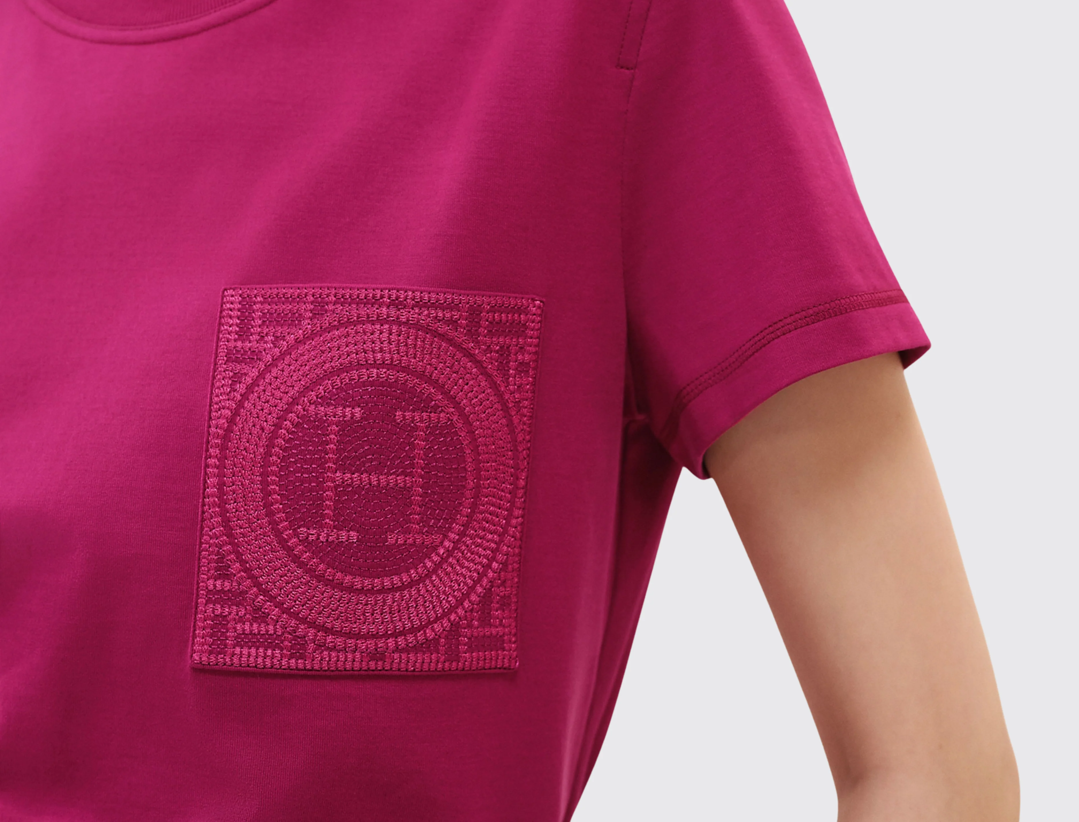 Embroidered Pocket T-Shirt - Image 3