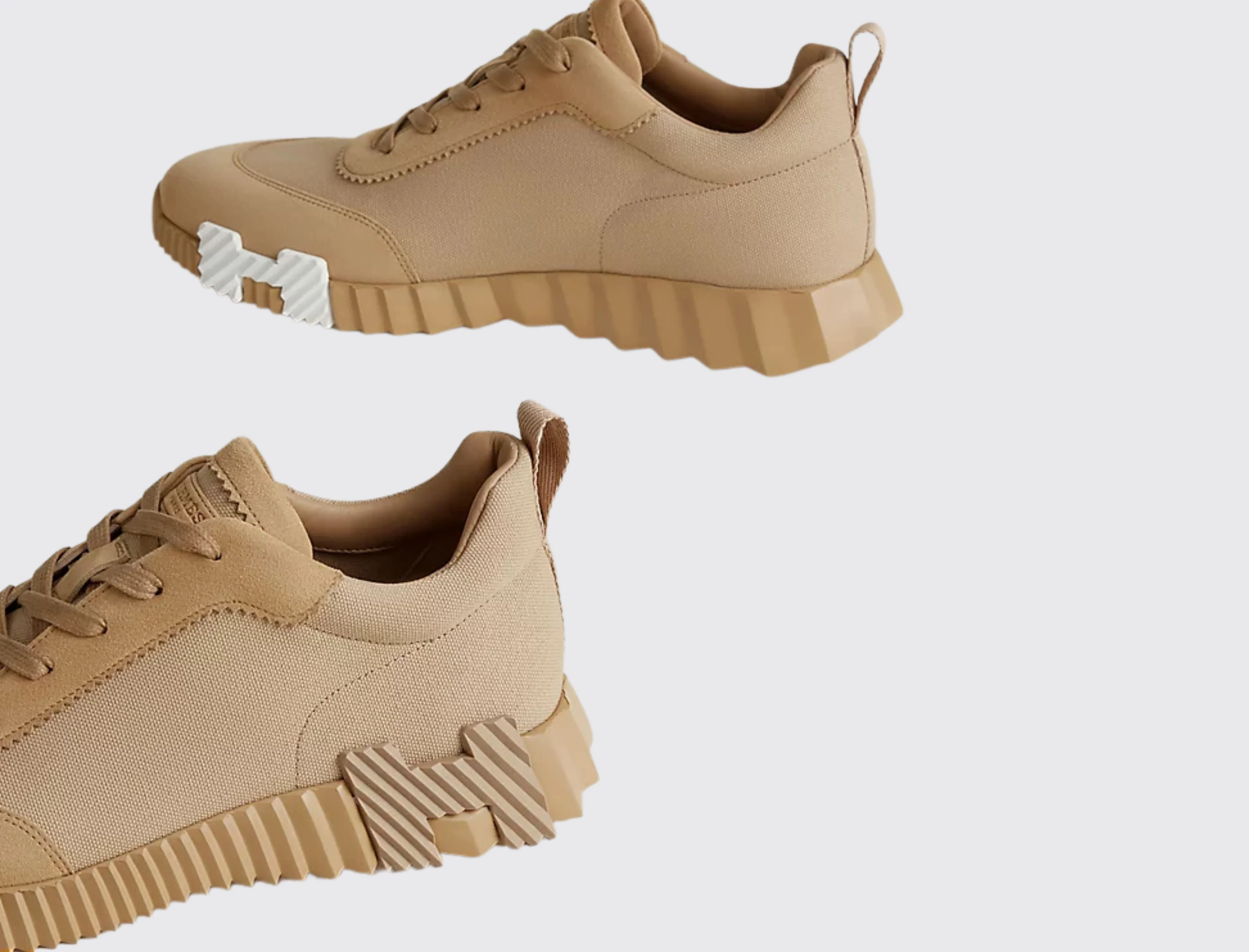 Men's Bouncing Sneakers in Beige Albâtre - Image 4