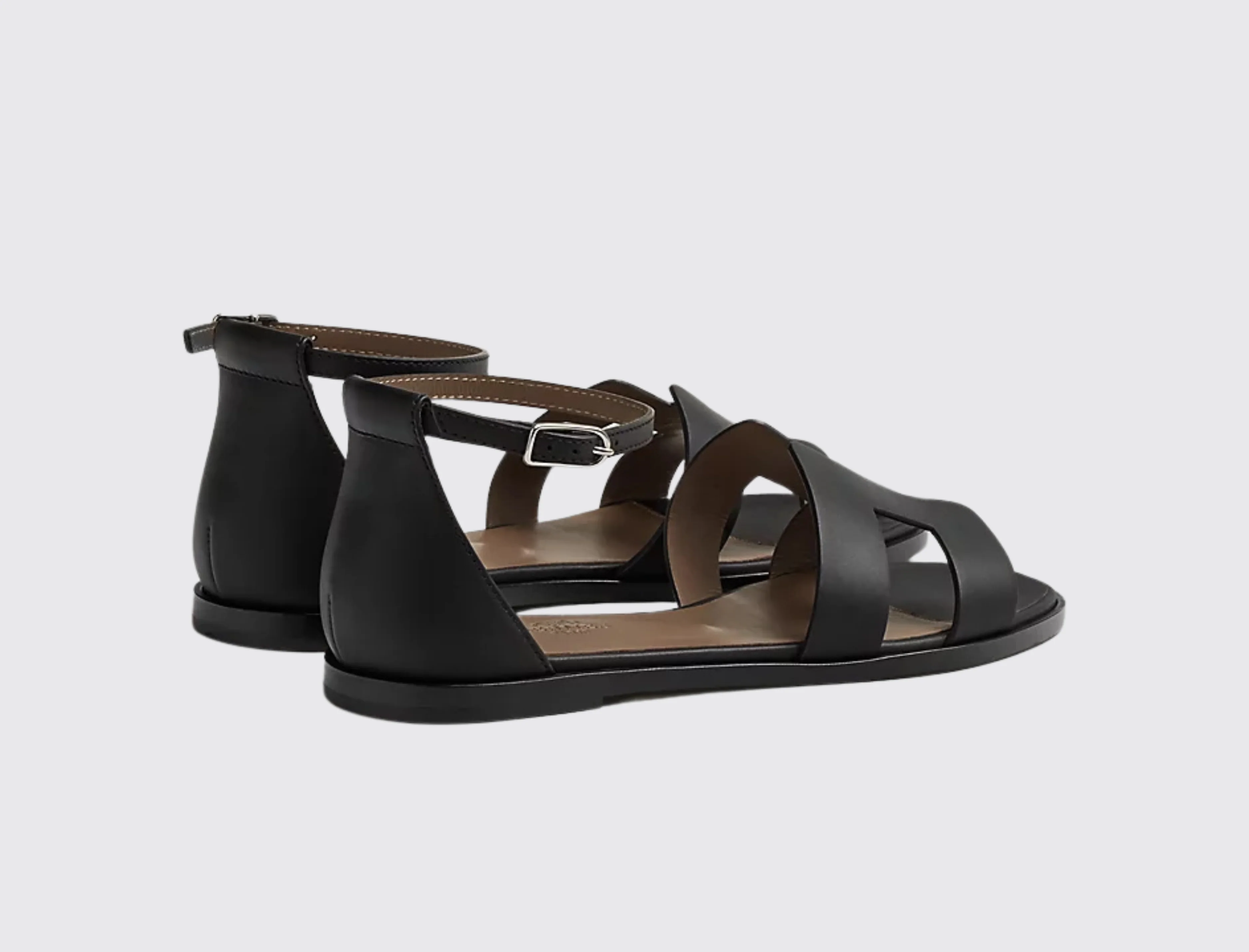 Santorini Sandals in Noir - Image 3
