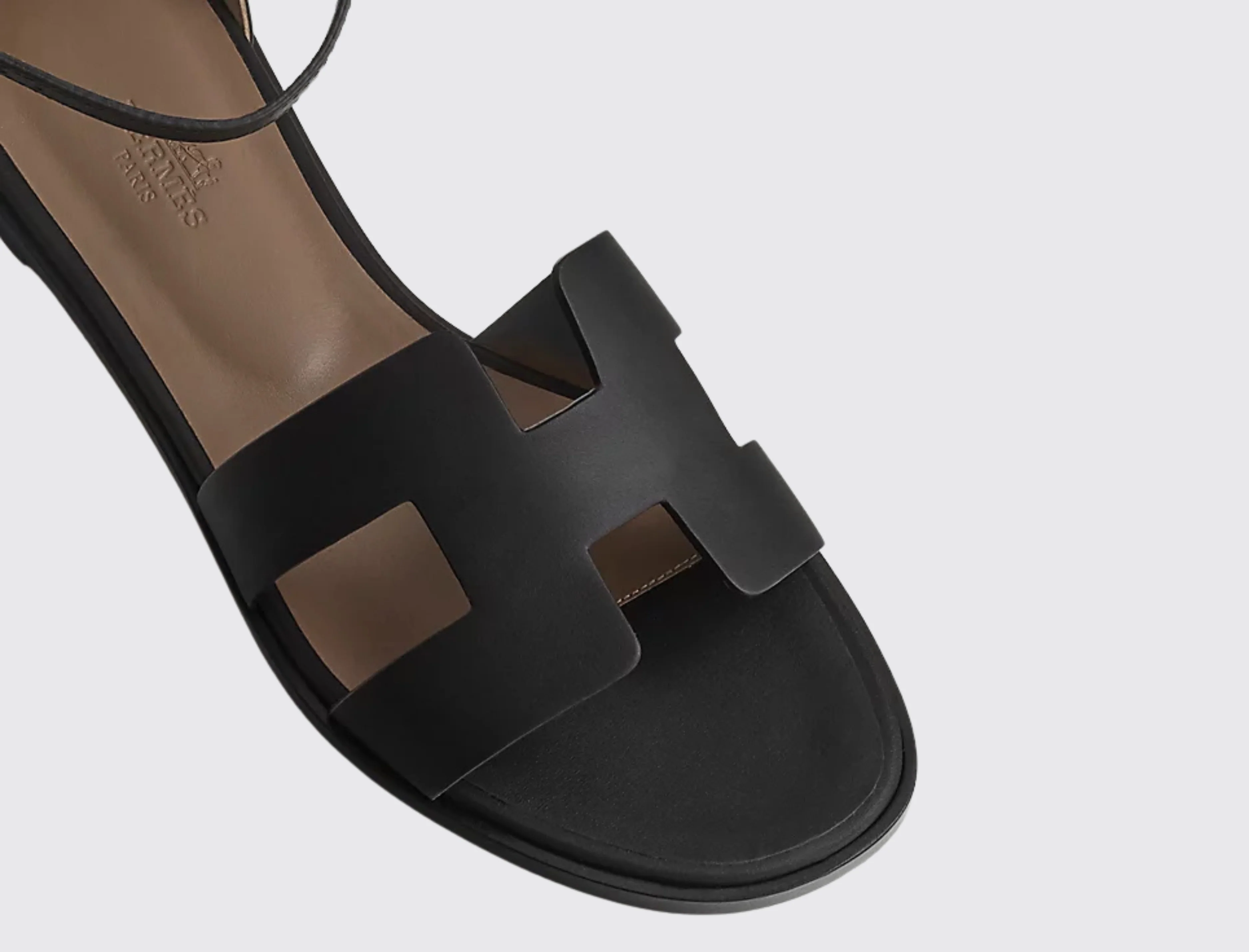 Santorini Sandals in Noir - Image 4